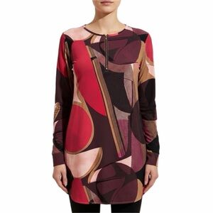 Camicettasnob Top Womens 14 EU 46 Modernist Abstract Tunic Graphic Artsy Gallery